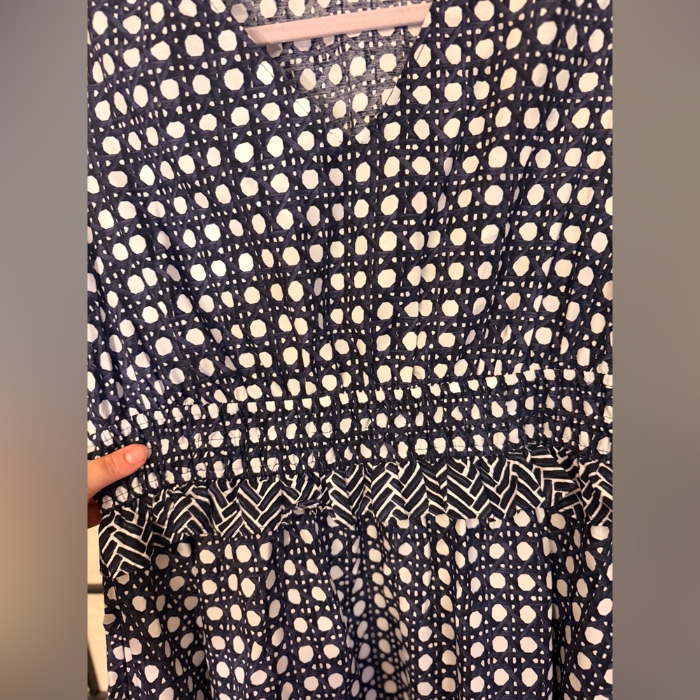 Crown & Ivy Navy and White Geometric Dress - Picture 5 of 7
